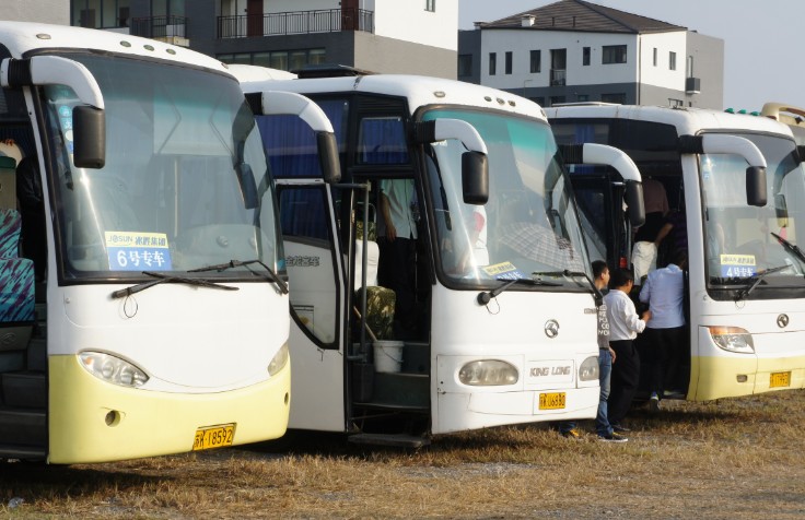 兆勝建材舉辦全廠工人十一溱潼一日游 贏勝文化